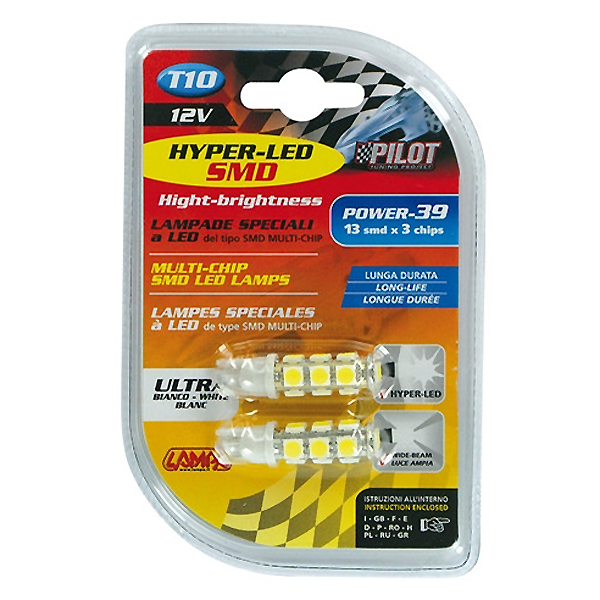 Lampa T10 12V 13SMDx3CHIPS POWER39 HYPER-LED Lampa T10 12V 13SMDx3CHIPS POWER39 HYPER-LED