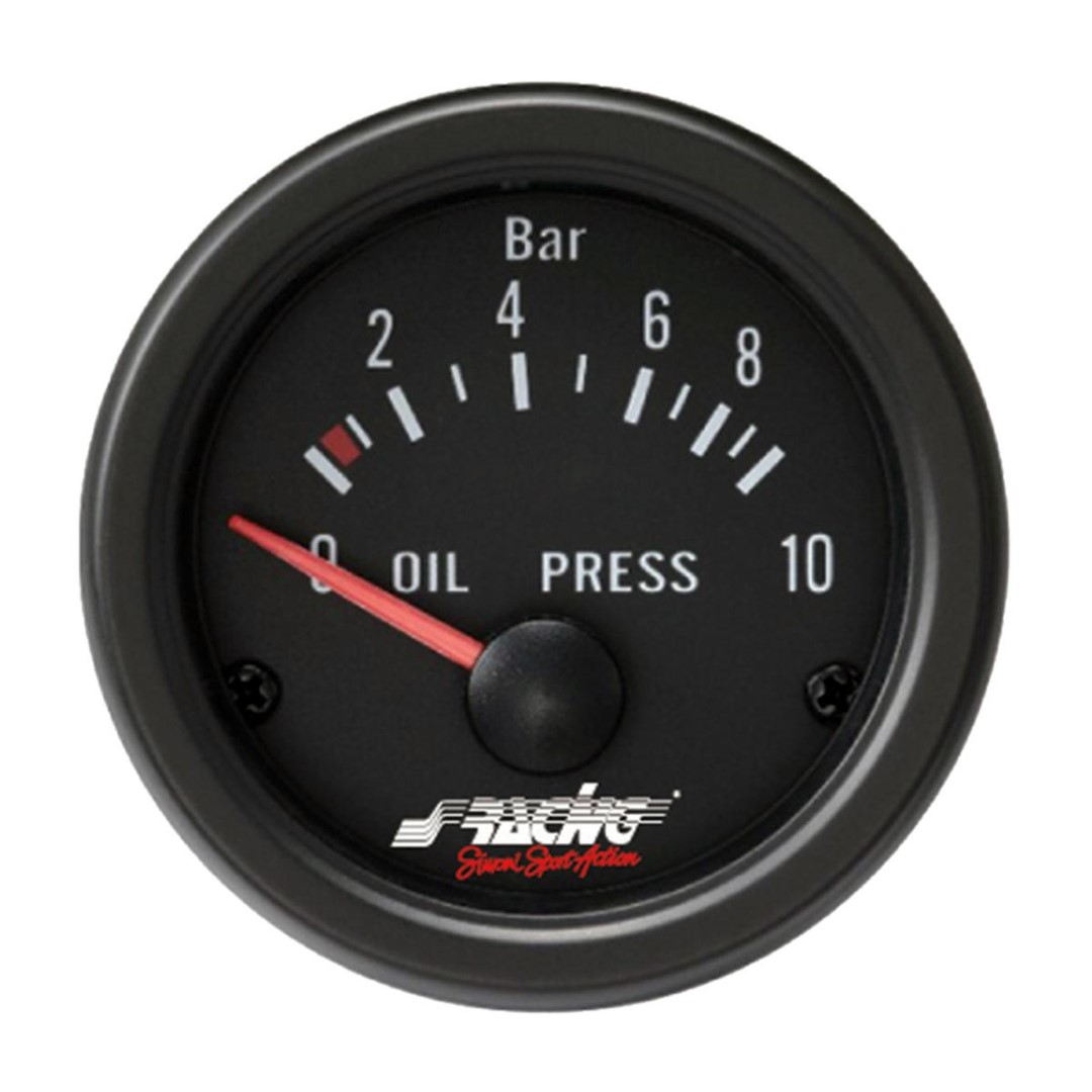 Simoni Racing ΠΙΕΣΗ ΛΑΔΙΟΥ 52mm ΜΑΥΡΟ Simoni Racing ΠΙΕΣΗ ΛΑΔΙΟΥ 52mm ΜΑΥΡΟ