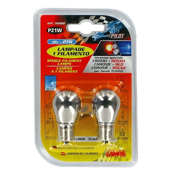 Lampa ΛΑΜΠΑΚΙ 12V/P21W ΧΡΩΜΙΟΥ/ΚΟΚΚΙΝΟ ΦΩΣ Lampa ΛΑΜΠΑΚΙ 12V/P21W ΧΡΩΜΙΟΥ/ΚΟΚΚΙΝΟ ΦΩΣ