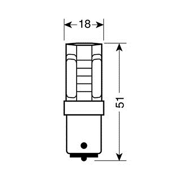 Lampa ΛΑΜΠΑΚΙ P21W 12V BA15s MEGA-LED CANBAS Lampa ΛΑΜΠΑΚΙ P21W 12V BA15s MEGA-LED CANBAS