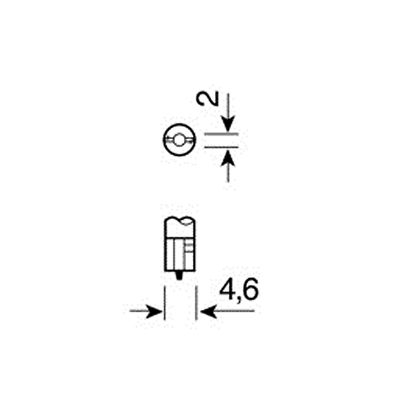 Lampa T5 12V ΛΕΥΚΟ 3SMDx1CHIPS HYPER-LED2 Lampa T5 12V ΛΕΥΚΟ 3SMDx1CHIPS HYPER-LED2