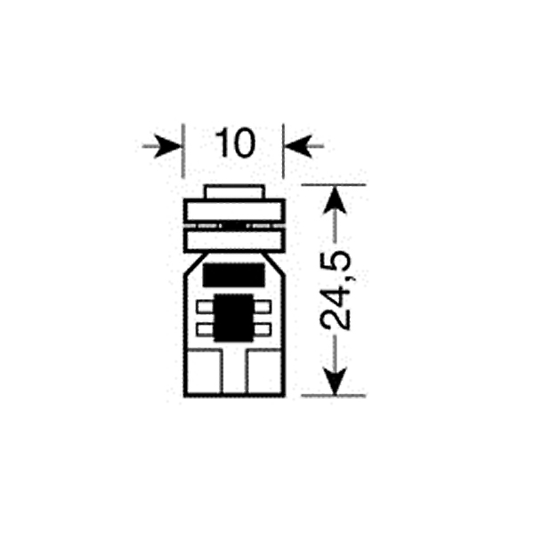 Lampa ΛΑΜΠΑΚΙ T10 HYPER-LED 12 CANBUS Lampa ΛΑΜΠΑΚΙ T10 HYPER-LED 12 CANBUS