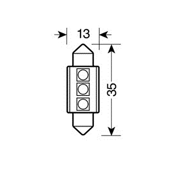 Lampa ΛΑΜΠΑΚΙ ΠΛΑΦΟΝΙΕΡΑΣ 13x35mm HYPER-LED 9 Lampa ΛΑΜΠΑΚΙ ΠΛΑΦΟΝΙΕΡΑΣ 13x35mm HYPER-LED 9