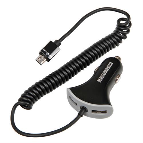 ΦΟΡΤΙΣΤΗΣ ΑΝΑΠΤΗΡΑ ΔΙΠΛΟΣ SLIM USB EVO ME ΚΑΛΩΔΙΟ 12/24V 2400mA ΦΟΡΤΙΣΤΗΣ ΑΝΑΠΤΗΡΑ ΔΙΠΛΟΣ SLIM USB EVO ME ΚΑΛΩΔΙΟ 12/24V 2400mA