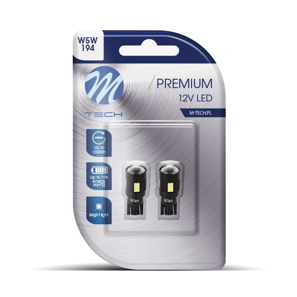 M-Tech Λάμπα W5W T10 6xSMD 5630 CAN-BUS 12V Λευκή 2τεμ M-Tech Λάμπα W5W T10 6xSMD 5630 CAN-BUS 12V Λευκή 2τεμ