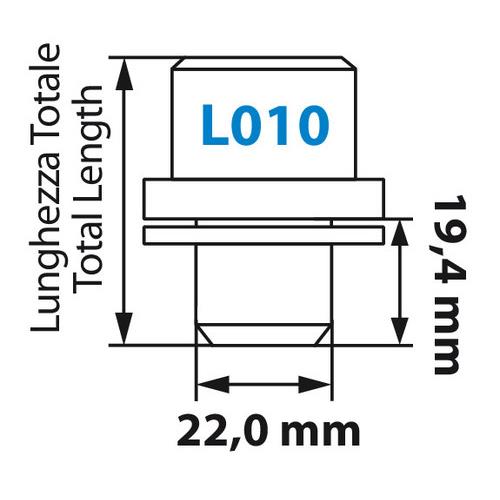 Μπουλόνια Ασφαλείας 14x1,50 19,44/42,6mm (22) ίσια με ροδέλα L010 Μπουλόνια Ασφαλείας 14x1,50 19,44/42,6mm (22) ίσια με ροδέλα L010