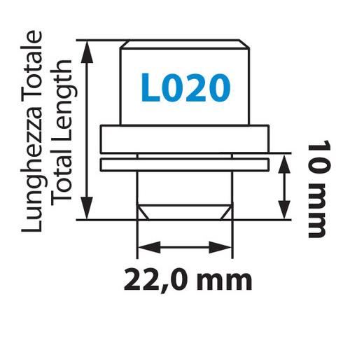 Μπουλόνια Ασφαλείας 14x1,5 19,4/40,8mm (22) ίσια με ροδέλα ORIGINAL L020 Μπουλόνια Ασφαλείας 14x1,5 19,4/40,8mm (22) ίσια με ροδέλα ORIGINAL L020