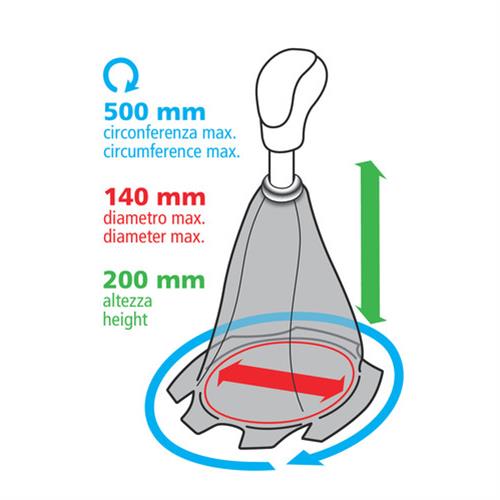 Lampa Φούσκα Ταχυτήτων PREMIUM Δέρμα Μαύρο/Κόκκινο με λαιμό Αλουμινίου Lampa Φούσκα Ταχυτήτων PREMIUM Δέρμα Μαύρο/Κόκκινο με λαιμό Αλουμινίου