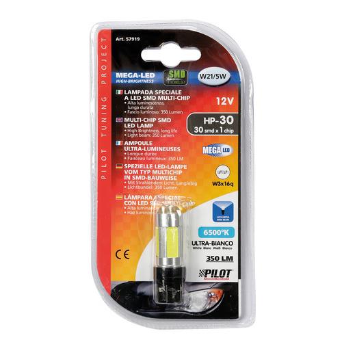 Lampa W21/5W 12V MEGA-LED30 6.500Κ W3x16q 350LM ΔΙΑΘΛΑΣΗΣ (ΚΑΡΦΩΤΟ) BLISTER 1ΤΕΜ Lampa W21/5W 12V MEGA-LED30 6.500Κ W3x16q 350LM ΔΙΑΘΛΑΣΗΣ (ΚΑΡΦΩΤΟ) BLISTER 1ΤΕΜ