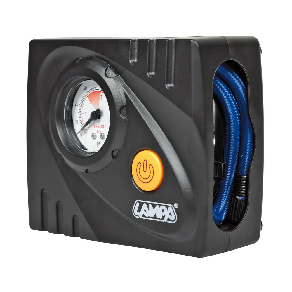 Lampa Κομπρεσέρ Ελαστικών 12V 450ml με υγρό επισκευής 450ml Μανόμετρο & Μετρητή Πίεσης Lampa Κομπρεσέρ Ελαστικών 12V 450ml με υγρό επισκευής 450ml Μανόμετρο & Μετρητή Πίεσης