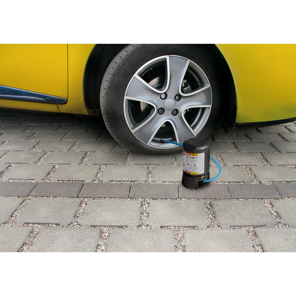 Lampa Κομπρεσέρ Ελαστικών 12V 450ml με υγρό επισκευής 450ml Μανόμετρο & Μετρητή Πίεσης Lampa Κομπρεσέρ Ελαστικών 12V 450ml με υγρό επισκευής 450ml Μανόμετρο & Μετρητή Πίεσης