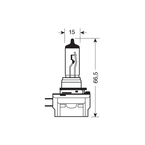 Lampa H11B Λάμπα Αλογόνου 12V - 55W - PGJY19-2 - 1 τεμ Κουτί Lampa H11B Λάμπα Αλογόνου 12V - 55W - PGJY19-2 - 1 τεμ Κουτί