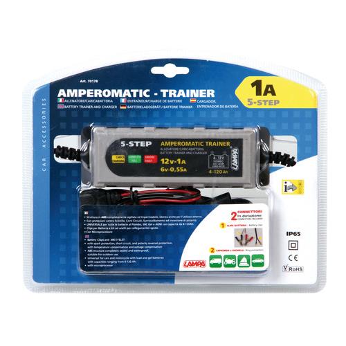 ΦΟΡΤΙΣΤΗΣ ΜΠΑΤΑΡΙΑΣ AMPEROMATIC TRAINER - 6/12V 1A ΦΟΡΤΙΣΤΗΣ ΜΠΑΤΑΡΙΑΣ AMPEROMATIC TRAINER - 6/12V 1A