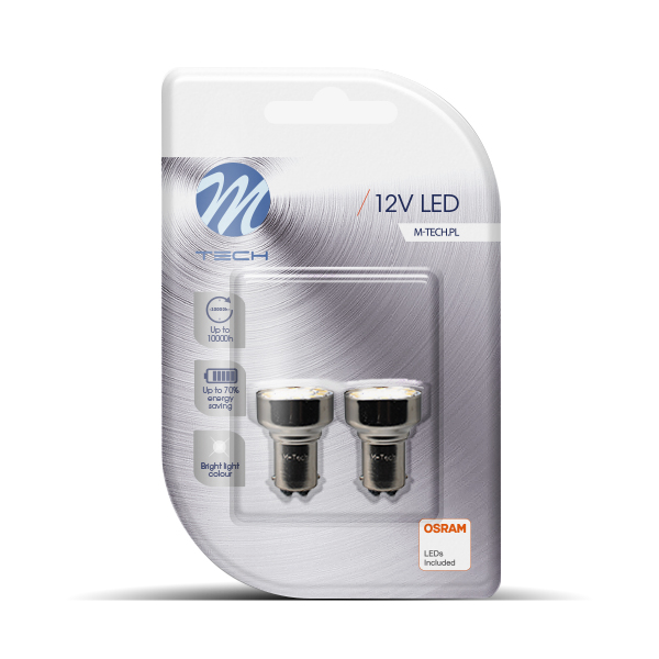 M-Tech P21/5W 12V BAY15d 19xSMD2835 LED OSRAM ΛΕΥΚΟ BLISTER 2ΤΕΜ. M-TECH M-Tech P21/5W 12V BAY15d 19xSMD2835 LED OSRAM ΛΕΥΚΟ BLISTER 2ΤΕΜ. M-TECH