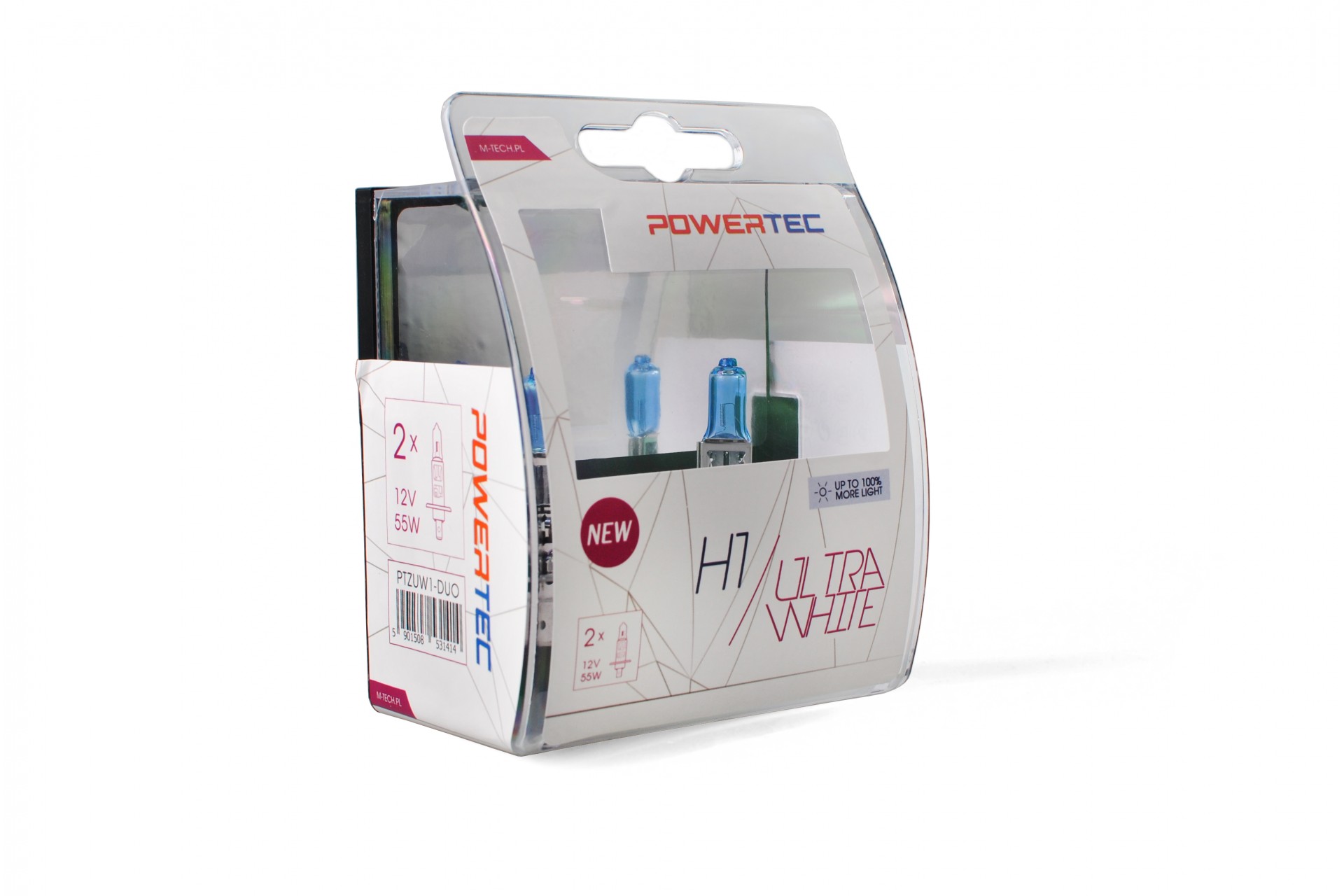 M-Tech H1 12V 55W P14,5s POWERTEC ULTRA WHITE 2ΤΕΜ. M-TECH M-Tech H1 12V 55W P14,5s POWERTEC ULTRA WHITE 2ΤΕΜ. M-TECH