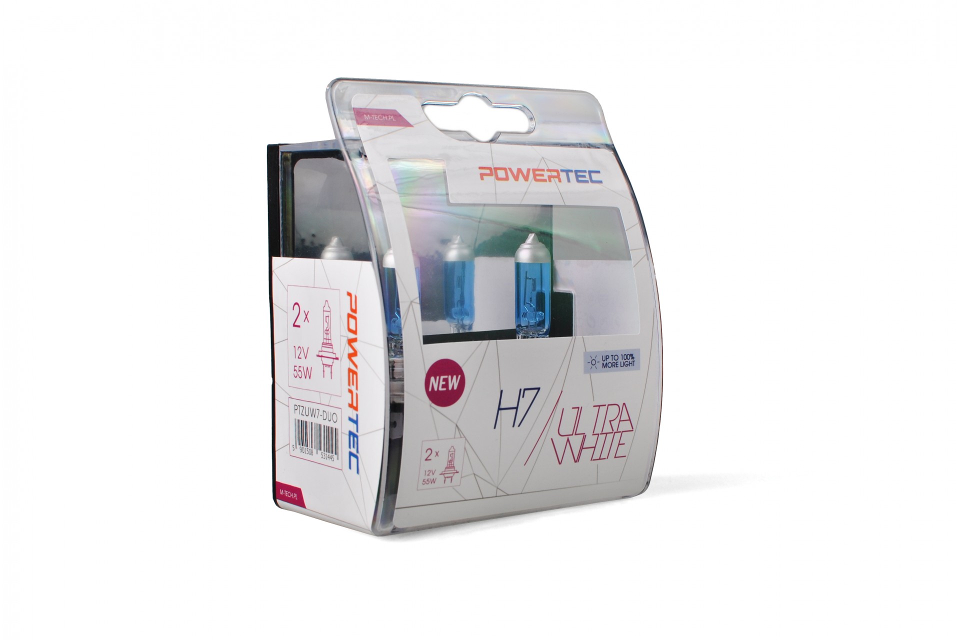 M-Tech H7 12V 55W PX26d POWERTEC ULTRA WHITE 2ΤΕΜ. M-TECH M-Tech H7 12V 55W PX26d POWERTEC ULTRA WHITE 2ΤΕΜ. M-TECH
