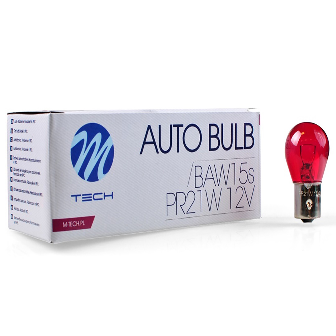 PR21 12V BAW15s 21W ΚΟΚΚΙΝΟ (ΜΟΝΟΠΟΛΙΚΟ) STANDARD 10ΤΕΜ. M-TECH PR21 12V BAW15s 21W ΚΟΚΚΙΝΟ (ΜΟΝΟΠΟΛΙΚΟ) STANDARD 10ΤΕΜ. M-TECH