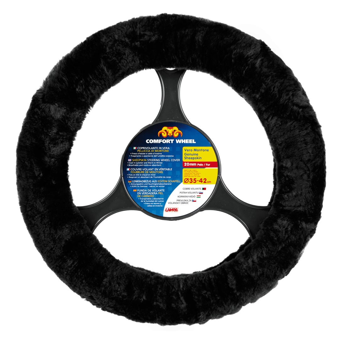 Lampa ΚΑΛΥΜΜΑ ΤΙΜΟΝΙΟΥ COMFORT WHEEL 36>42 ΜΑΥΡΟ ΓΟΥΝΙΝΟ ΧΝΟΥΔΩΤΟ SHEEPSKIN Lampa ΚΑΛΥΜΜΑ ΤΙΜΟΝΙΟΥ COMFORT WHEEL 36>42 ΜΑΥΡΟ ΓΟΥΝΙΝΟ ΧΝΟΥΔΩΤΟ SHEEPSKIN