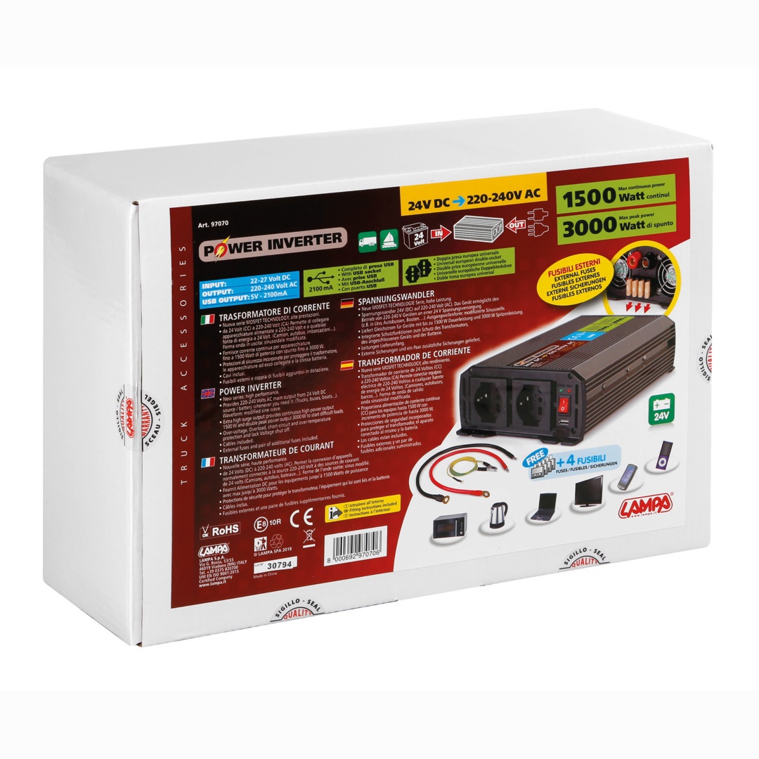 INVERTER 24V/220-240W max1500-peak3000W INVERTER 24V/220-240W max1500-peak3000W