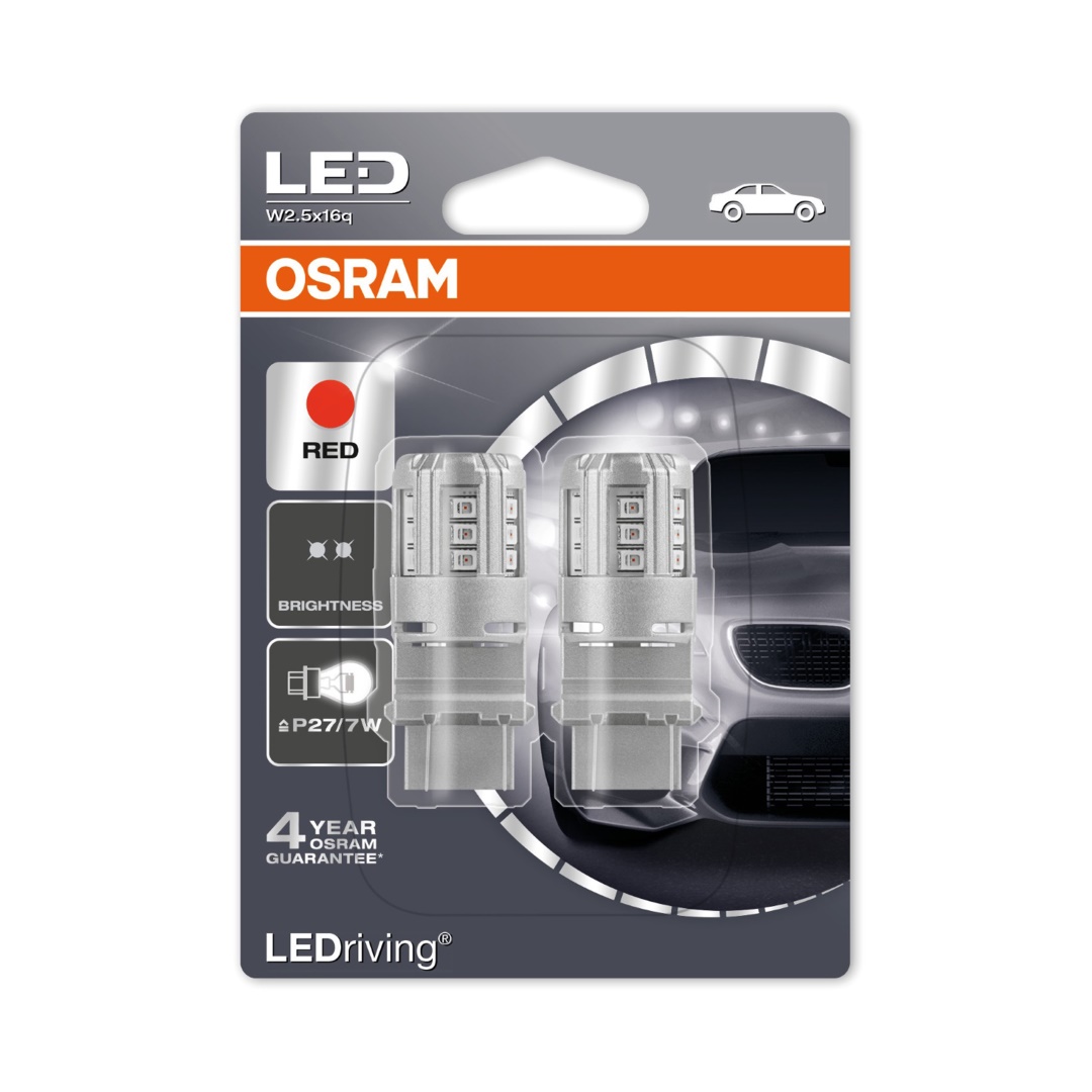 P27/7W 12V W2,5x16q 90/14lm ΚΟΚΚΙΝΟ LEDriving RETROFIT LED STANDARD 2ΤΕΜ. BLISTER P27/7W 12V W2,5x16q 90/14lm ΚΟΚΚΙΝΟ LEDriving RETROFIT LED STANDARD 2ΤΕΜ. BLISTER