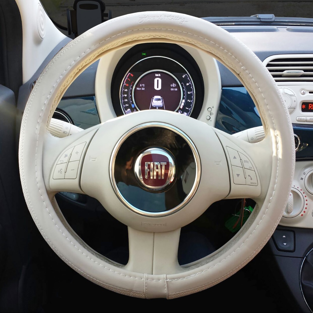 FIAT 500 ΚΑΛΥΜΜΑ ΤΙΜΟΝΙΟΥ ΜΠΕΖ ΓΙΑ FIAT 500 37-39cm 50% ΔΕΡΜΑ+50% ΒΑΜΒΑΚΕΡΟ FIAT 500 ΚΑΛΥΜΜΑ ΤΙΜΟΝΙΟΥ ΜΠΕΖ ΓΙΑ FIAT 500 37-39cm 50% ΔΕΡΜΑ+50% ΒΑΜΒΑΚΕΡΟ