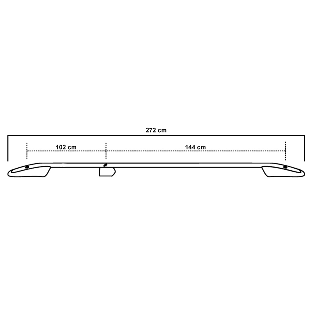 VW T5 TRANSPORTER 2003-2015 (L2) ΠΑΡΑΛΛΗΛΕΣ ΜΠΑΡΕΣ ΟΡΟΦΗΣ ΑΛΟΥΜΙΝΙΟΥ 2ΤΕΜ ΜΑΥΡΕΣ VW T5 TRANSPORTER 2003-2015 (L2) ΠΑΡΑΛΛΗΛΕΣ ΜΠΑΡΕΣ ΟΡΟΦΗΣ ΑΛΟΥΜΙΝΙΟΥ 2ΤΕΜ ΜΑΥΡΕΣ