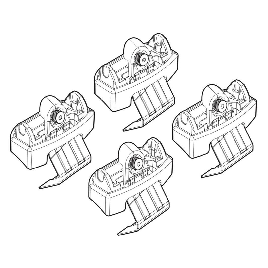 PEUGEOT 3008 10/16+ KIT ΑΚΡΑ (ΠΟΔΙΑ) ΓΙΑ ΜΠΑΡΕΣ NORDRIVE PEUGEOT 3008 10/16+ KIT ΑΚΡΑ (ΠΟΔΙΑ) ΓΙΑ ΜΠΑΡΕΣ NORDRIVE