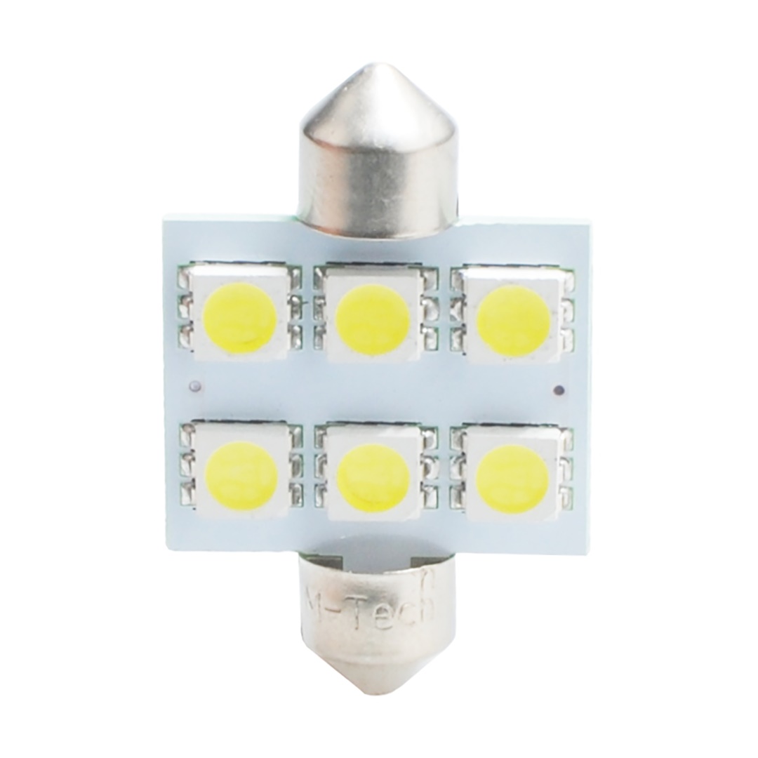 ΛΑΜΠΑΚΙΑ ΠΛΑΦΟΝΙΕΡΑΣ C5W/C10W 12V 1,44W SV8,5 36mm PREMIUM LED 6xSMD5050 ΛΕΥΚΟ BLISTER 2ΤΕΜ. M-TECH ΛΑΜΠΑΚΙΑ ΠΛΑΦΟΝΙΕΡΑΣ C5W/C10W 12V 1,44W SV8,5 36mm PREMIUM LED 6xSMD5050 ΛΕΥΚΟ BLISTER 2ΤΕΜ. M-TECH