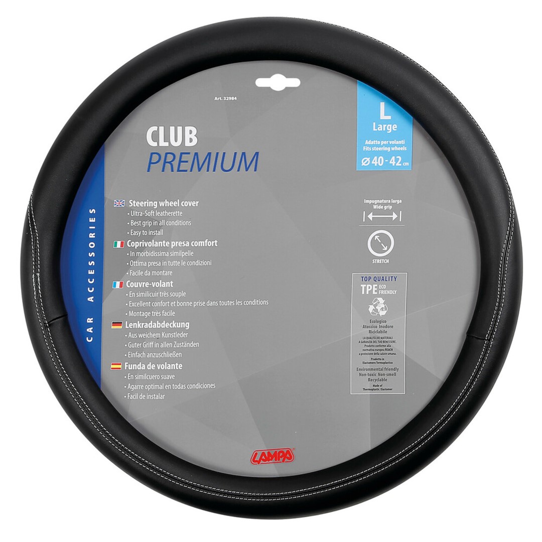 Lampa ΚΑΛΥΜΜΑ ΤΙΜΟΝΙΟΥ CLUB (L) 40/42 ΔΕΡΜΑΤΙΝΗ ΜΑΥΡΟ ΑΟΣΜΟ ECO-FRIENDLY Lampa ΚΑΛΥΜΜΑ ΤΙΜΟΝΙΟΥ CLUB (L) 40/42 ΔΕΡΜΑΤΙΝΗ ΜΑΥΡΟ ΑΟΣΜΟ ECO-FRIENDLY