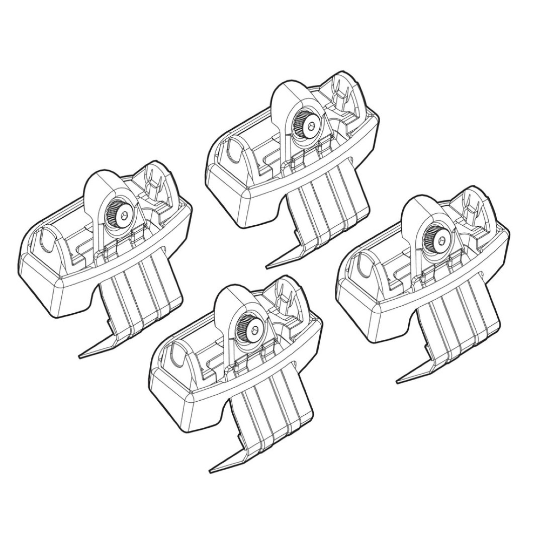 KIA VENGA 2/10+ KIT ΑΚΡΑ (ΠΟΔΙΑ) ΓΙΑ ΜΠΑΡΕΣ NORDRIVE KIA VENGA 2/10+ KIT ΑΚΡΑ (ΠΟΔΙΑ) ΓΙΑ ΜΠΑΡΕΣ NORDRIVE