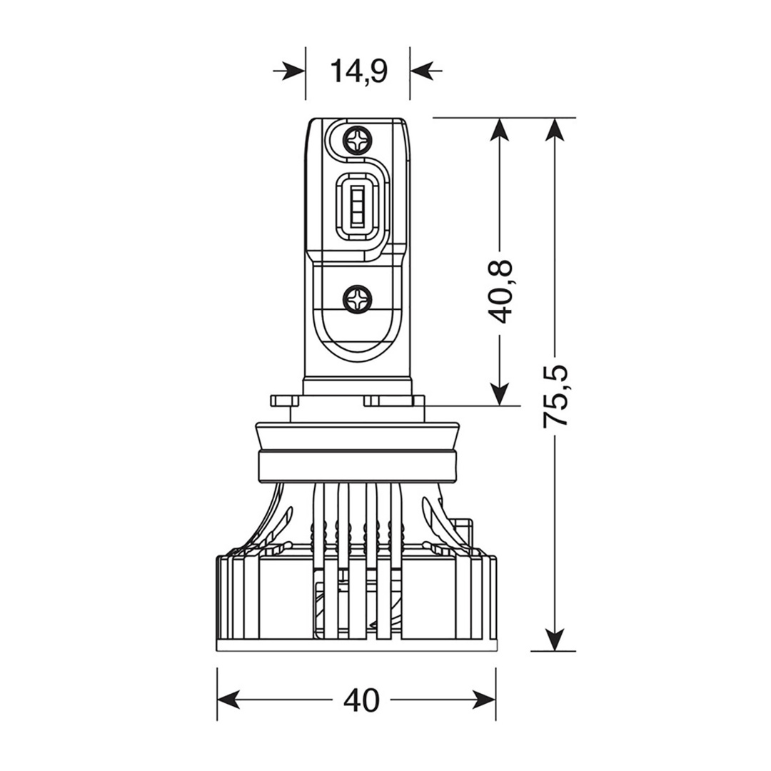 H8/H9/H11/H16 9-32V 6.500K 6.000lm 72W PGJ19-X HALO LED SERIE 7 COMPACT 8LED CREE 2ΤΕΜ. LED KIT H8/H9/H11/H16 9-32V 6.500K 6.000lm 72W PGJ19-X HALO LED SERIE 7 COMPACT 8LED CREE 2ΤΕΜ. LED KIT