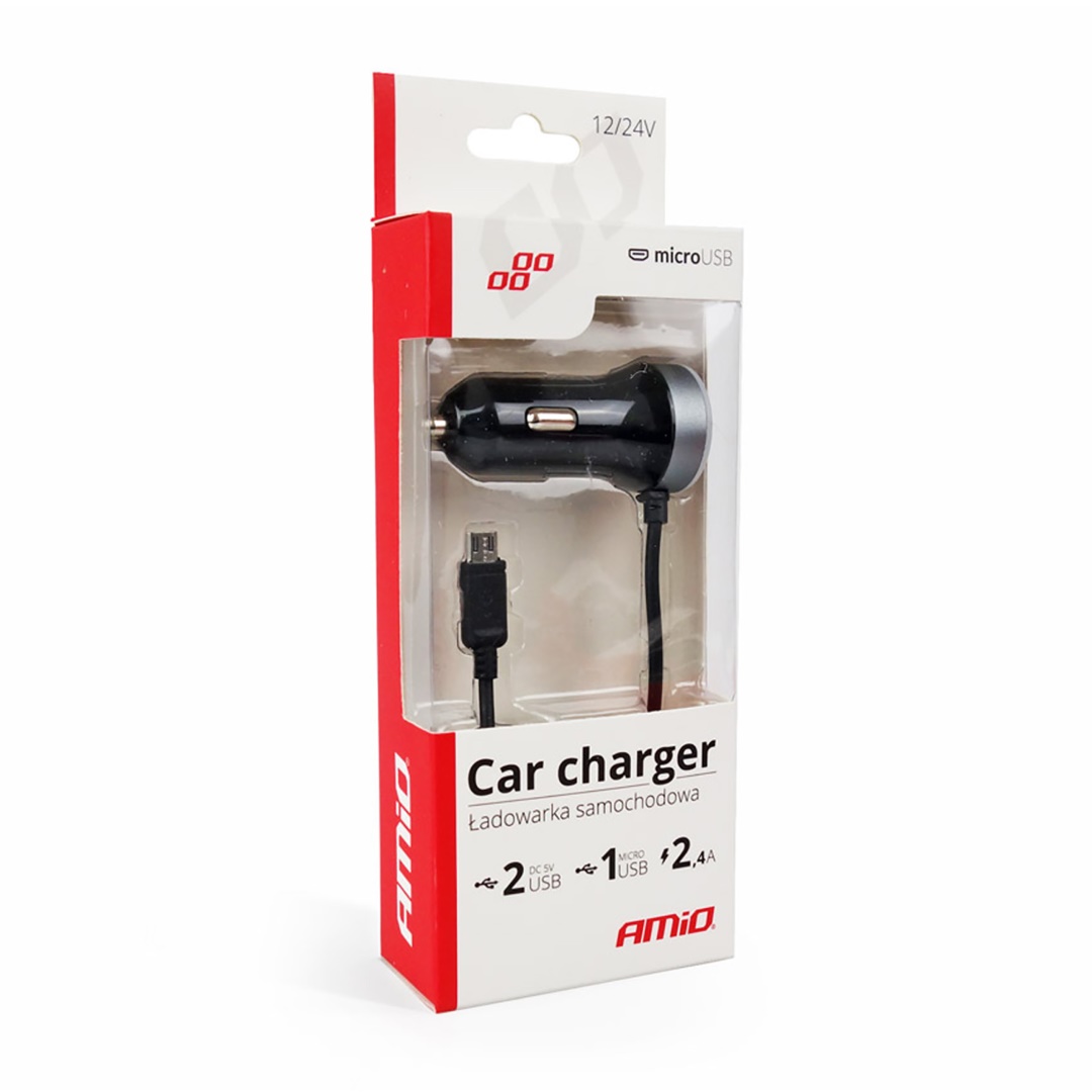 ΦΟΡΤΙΣΤΗΣ ΑΝΑΠΤΗΡΑ 12V 2,4A ΜΕ 2 ΘΥΡΕΣ USB ΚΑΙ 1 MICRO USB ΜΕ ΚΑΛΩΔΙΟ AMiO – 1 ΤΕΜ. ΦΟΡΤΙΣΤΗΣ ΑΝΑΠΤΗΡΑ 12V 2,4A ΜΕ 2 ΘΥΡΕΣ USB ΚΑΙ 1 MICRO USB ΜΕ ΚΑΛΩΔΙΟ AMiO – 1 ΤΕΜ.
