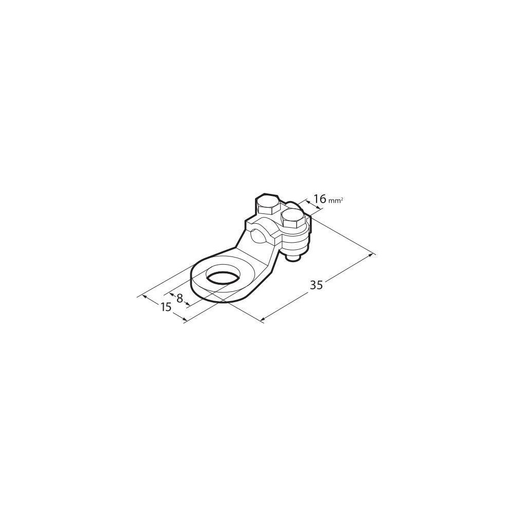 ΑΚΡΟΔΕΚΤΕΣ ΚΑΛΩΔΙΩΝ ΜΠΑΤΑΡΙΑΣ 16mm² ΜΕ ΤΡΥΠΑ 8mm ΜΕ ΠΛΑΚΑ ΣΥΣΦΙΞΗΣ 2ΤΕΜ ΑΚΡΟΔΕΚΤΕΣ ΚΑΛΩΔΙΩΝ ΜΠΑΤΑΡΙΑΣ 16mm² ΜΕ ΤΡΥΠΑ 8mm ΜΕ ΠΛΑΚΑ ΣΥΣΦΙΞΗΣ 2ΤΕΜ