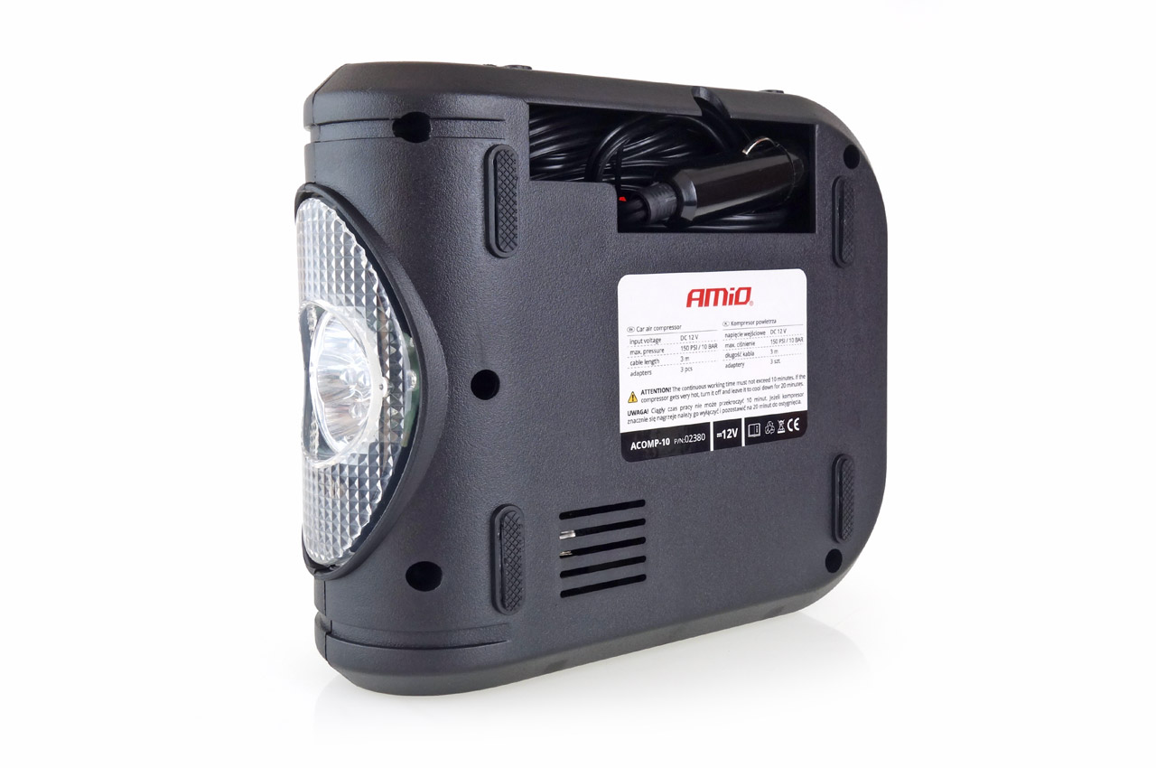 ΚΟΜΠΡΕΣΕΡ ΑΕΡΑ ΕΛΑΣΤΙΚΩΝ ΨΗΦΙΑΚΟ 12V 150psi 10bar ΜΕ LED ΦΑΚΟ & ΚΑΛΩΔΙΟ 300cm ΚΟΜΠΡΕΣΕΡ ΑΕΡΑ ΕΛΑΣΤΙΚΩΝ ΨΗΦΙΑΚΟ 12V 150psi 10bar ΜΕ LED ΦΑΚΟ & ΚΑΛΩΔΙΟ 300cm