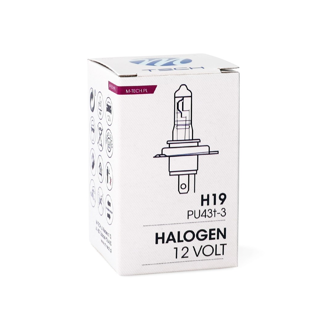 H19 12V 60/55W PU43t-3 STANDARD LINE ΑΛΟΓΟΝΟΥ (ΚΟΥΤΙ) - 1 ΤΕΜ. M-TECH H19 12V 60/55W PU43t-3 STANDARD LINE ΑΛΟΓΟΝΟΥ (ΚΟΥΤΙ) - 1 ΤΕΜ. M-TECH