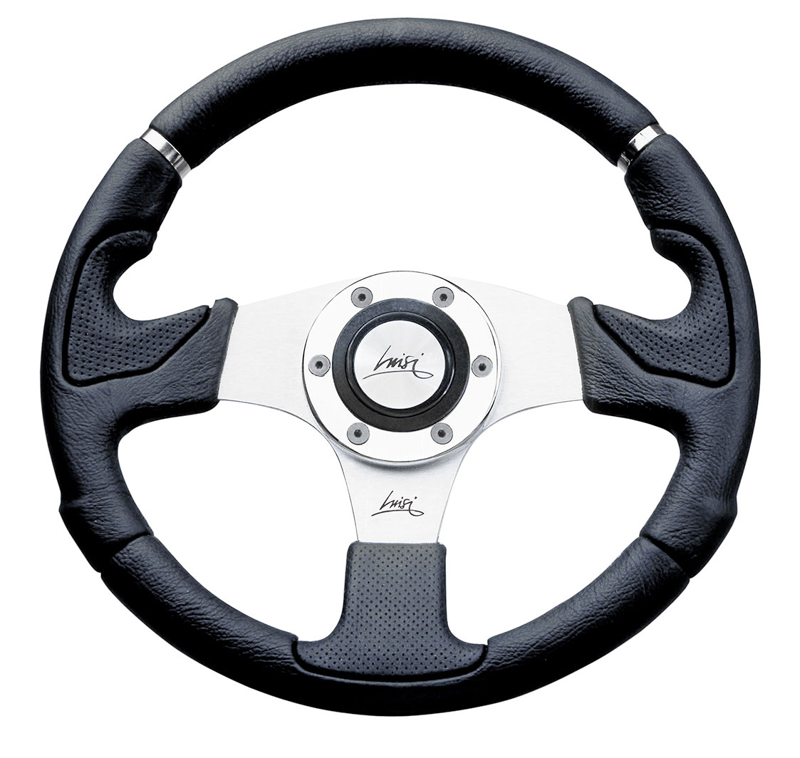 ΤΙΜΟΝΙ KOBRA EVO 320mm ΜΑΥΡΟ/ΑΣΗΜΙ ΚΕΝΤΡΟ LUISI ΤΙΜΟΝΙ KOBRA EVO 320mm ΜΑΥΡΟ/ΑΣΗΜΙ ΚΕΝΤΡΟ LUISI