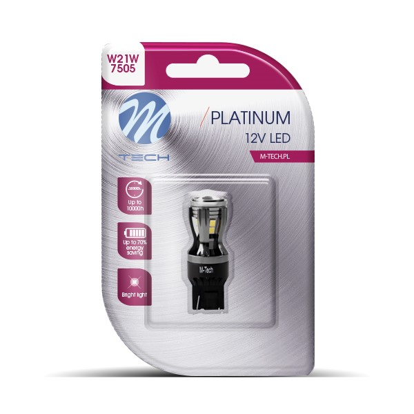 W21/5W (T20) 12/24V W3x16q 3,9W 14xSMD LED ΛΕΥΚΟ CAN-BUS BLISTER M-TECH - 1ΤΕΜ W21/5W (T20) 12/24V W3x16q 3,9W 14xSMD LED ΛΕΥΚΟ CAN-BUS BLISTER M-TECH - 1ΤΕΜ