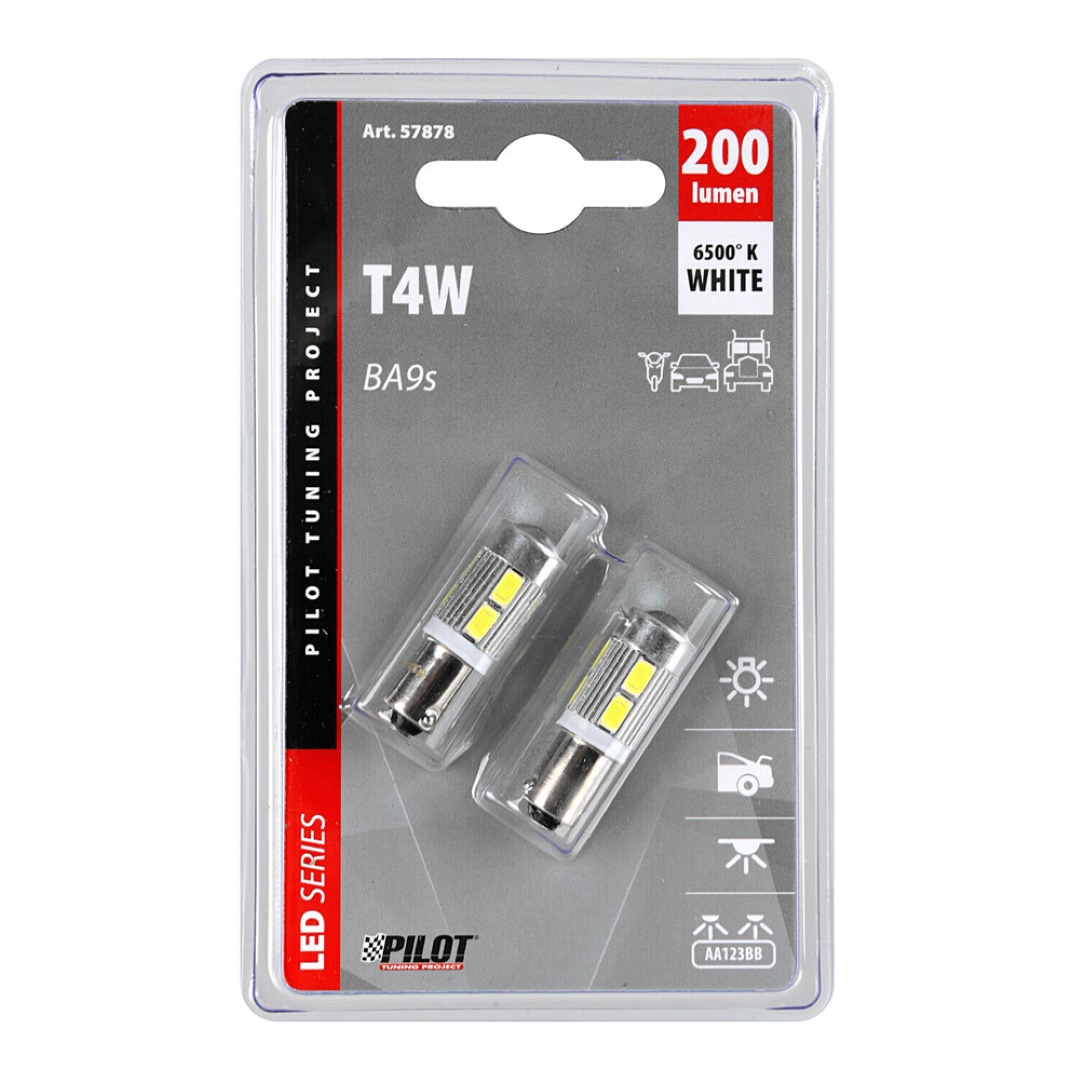 T4W 9-32V BA9s 200lm 10SMD LED ΛΕΥΚΟ BLISTER (ΔΙΠΛΗΣ ΠΟΛΙΚΟΤΗΤΑΣ) LAMPA - 2 ΤΕΜ T4W 9-32V BA9s 200lm 10SMD LED ΛΕΥΚΟ BLISTER (ΔΙΠΛΗΣ ΠΟΛΙΚΟΤΗΤΑΣ) LAMPA - 2 ΤΕΜ