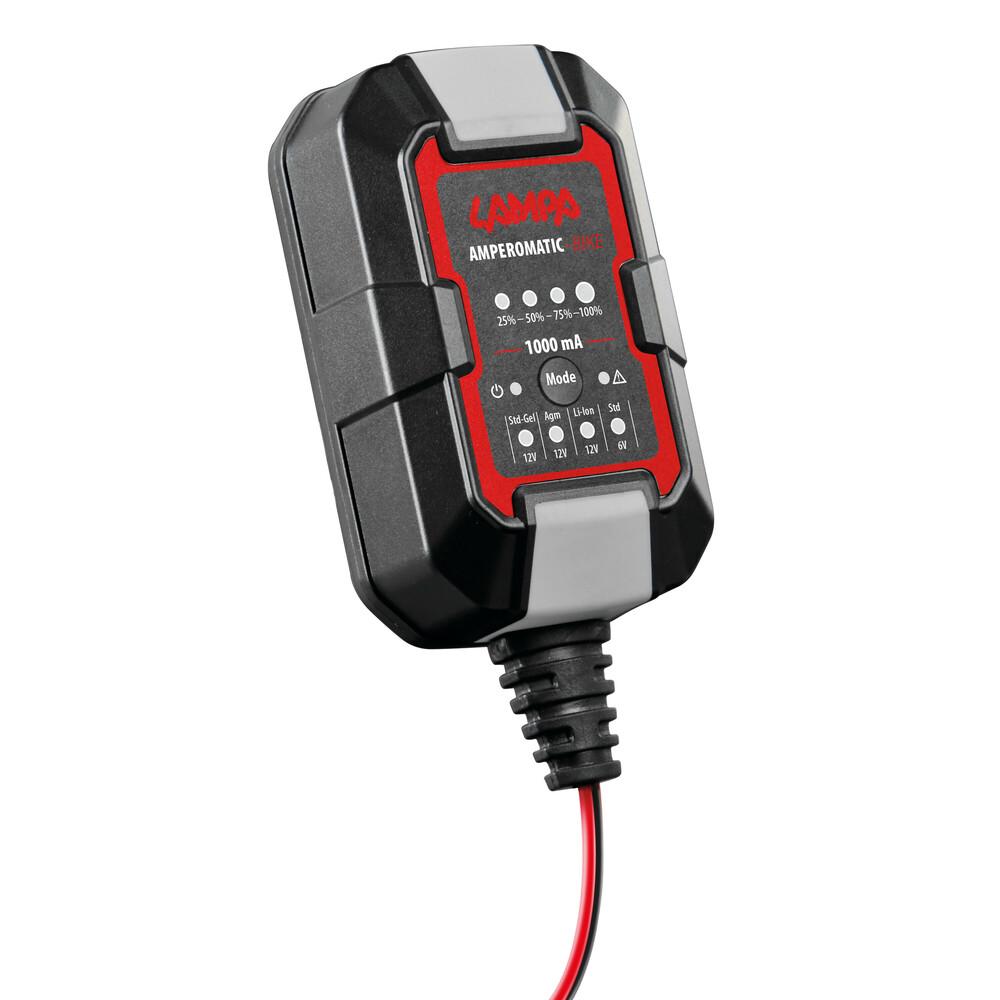ΦΟΡΤΙΣΤΗΣ/ΣΥΝΤΗΡΗΤΗΣ ΜΠΑΤΑΡΙΑΣ AMPEROMATIC BIKE 6/12V 1A 2>20Ah GEL/STD/SMF/AGM/EFB/LiFePo4 LAMPA - 1 ΤΕΜ ΦΟΡΤΙΣΤΗΣ/ΣΥΝΤΗΡΗΤΗΣ ΜΠΑΤΑΡΙΑΣ AMPEROMATIC BIKE 6/12V 1A 2>20Ah GEL/STD/SMF/AGM/EFB/LiFePo4 LAMPA - 1 ΤΕΜ