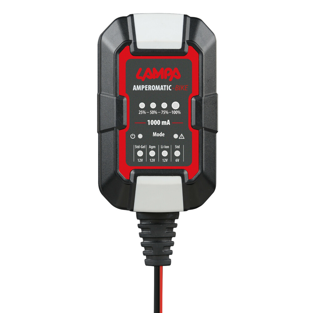 ΦΟΡΤΙΣΤΗΣ/ΣΥΝΤΗΡΗΤΗΣ ΜΠΑΤΑΡΙΑΣ AMPEROMATIC BIKE 6/12V 1A 2>20Ah GEL/STD/SMF/AGM/EFB/LiFePo4 LAMPA - 1 ΤΕΜ ΦΟΡΤΙΣΤΗΣ/ΣΥΝΤΗΡΗΤΗΣ ΜΠΑΤΑΡΙΑΣ AMPEROMATIC BIKE 6/12V 1A 2>20Ah GEL/STD/SMF/AGM/EFB/LiFePo4 LAMPA - 1 ΤΕΜ
