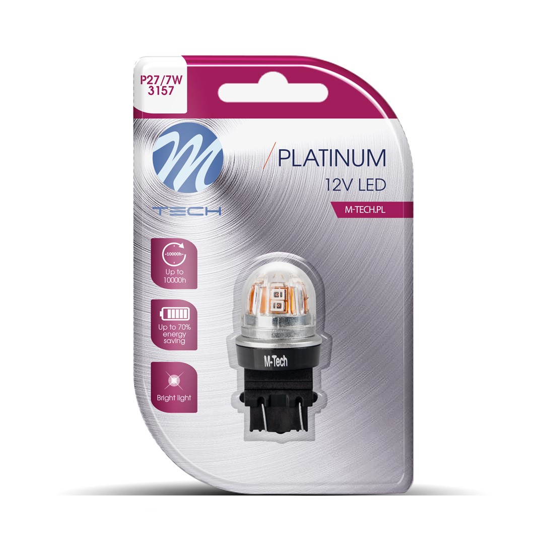 P27/7W 12/24V W2.5x16q 15x2835SMD LED CAN-BUS ΚΟΚΚΙΝΟ PLATINIUM M-TECH - 1 ΤΕΜ P27/7W 12/24V W2.5x16q 15x2835SMD LED CAN-BUS ΚΟΚΚΙΝΟ PLATINIUM M-TECH - 1 ΤΕΜ