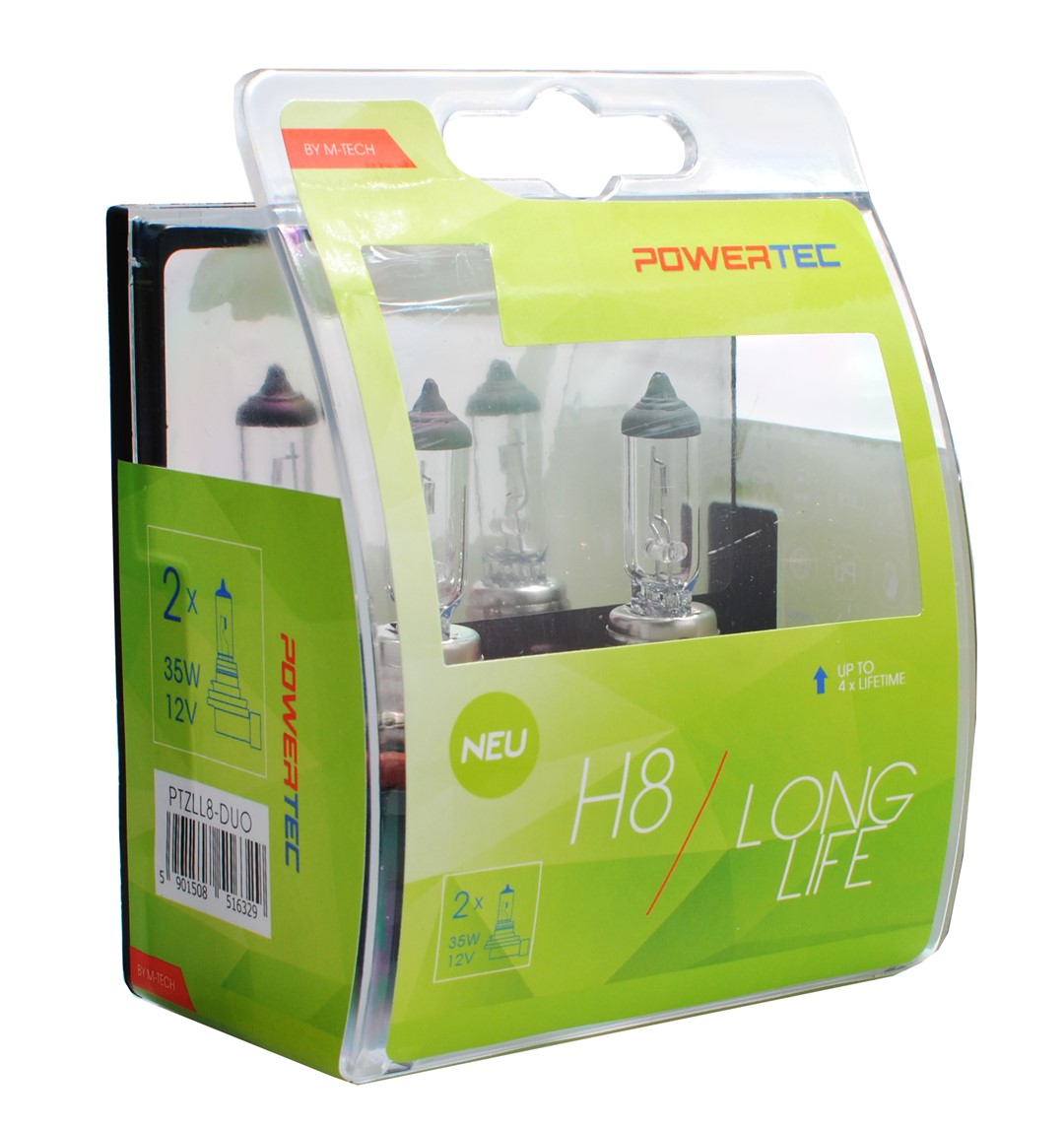 H8 12V 35W PGJ19-1 POWERTEC LONG LIFE (up to 3.200k) ΑΛΟΓΟΝΟΥ M-TECH - 2 τεμ H8 12V 35W PGJ19-1 POWERTEC LONG LIFE (up to 3.200k) ΑΛΟΓΟΝΟΥ M-TECH - 2 τεμ