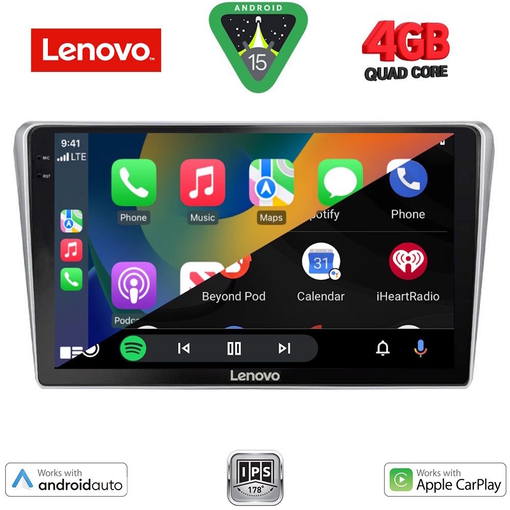 LENOVO LVE 8704SL_CPAA (9inc) MULTIMEDIA TABLET for TOYOTA AVENSIS (T25) mod. 2003-2009 (SILVER) LENOVO LVE 8704SL_CPAA (9inc) MULTIMEDIA TABLET for TOYOTA AVENSIS (T25) mod. 2003-2009 (SILVER)