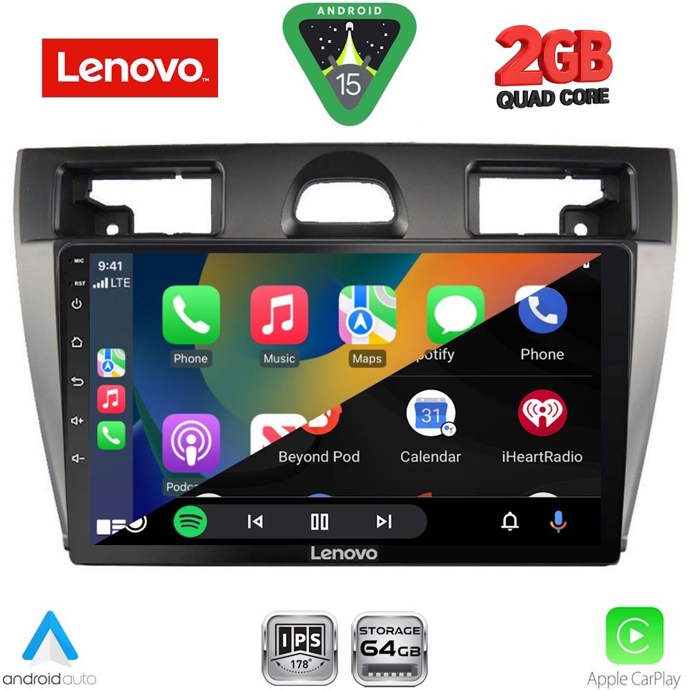 LENOVO LVD 2153SL_CPA (9inc) MULTIMEDIA TABLET for FORD FIESTA mod. 2005-2008 (SILVER) LENOVO LVD 2153SL_CPA (9inc) MULTIMEDIA TABLET for FORD FIESTA mod. 2005-2008 (SILVER)