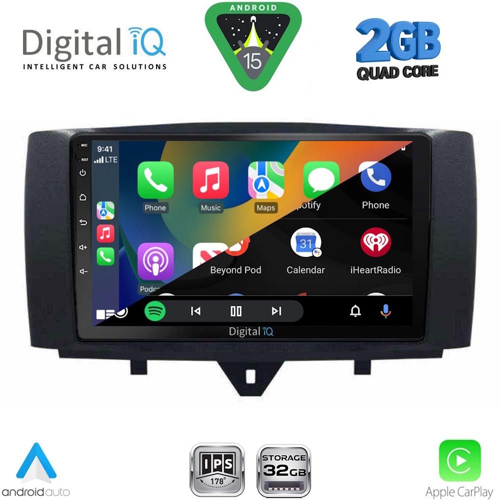 DIGITAL IQ RSD 1622_CPA (9inc) MULTIMEDIA TABLET for SMART (451) mod. 2010-2015 DIGITAL IQ RSD 1622_CPA (9inc) MULTIMEDIA TABLET for SMART (451) mod. 2010-2015