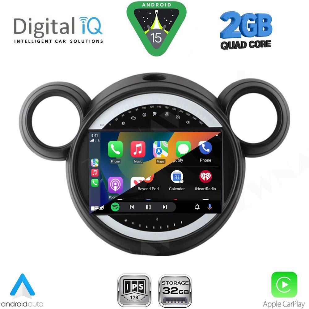 DIGITAL IQ RSD 1065_CPA (9inc) MULTIMEDIA TABLET for MINI COUNTRYMAN (R60) mod. 2010-2016 – PACEMAN (R61) mod. 2013-2016 DIGITAL IQ RSD 1065_CPA (9inc) MULTIMEDIA TABLET for MINI COUNTRYMAN (R60) mod. 2010-2016 – PACEMAN (R61) mod. 2013-2016