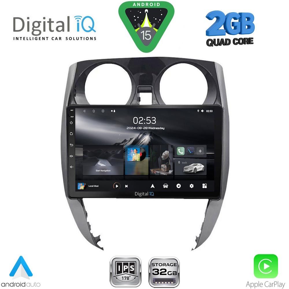DIGITAL IQ RSD 1464_CPA (10inc) MULTIMEDIA TABLET for NISSAN NOTE mod. 2012-2020 DIGITAL IQ RSD 1464_CPA (10inc) MULTIMEDIA TABLET for NISSAN NOTE mod. 2012-2020