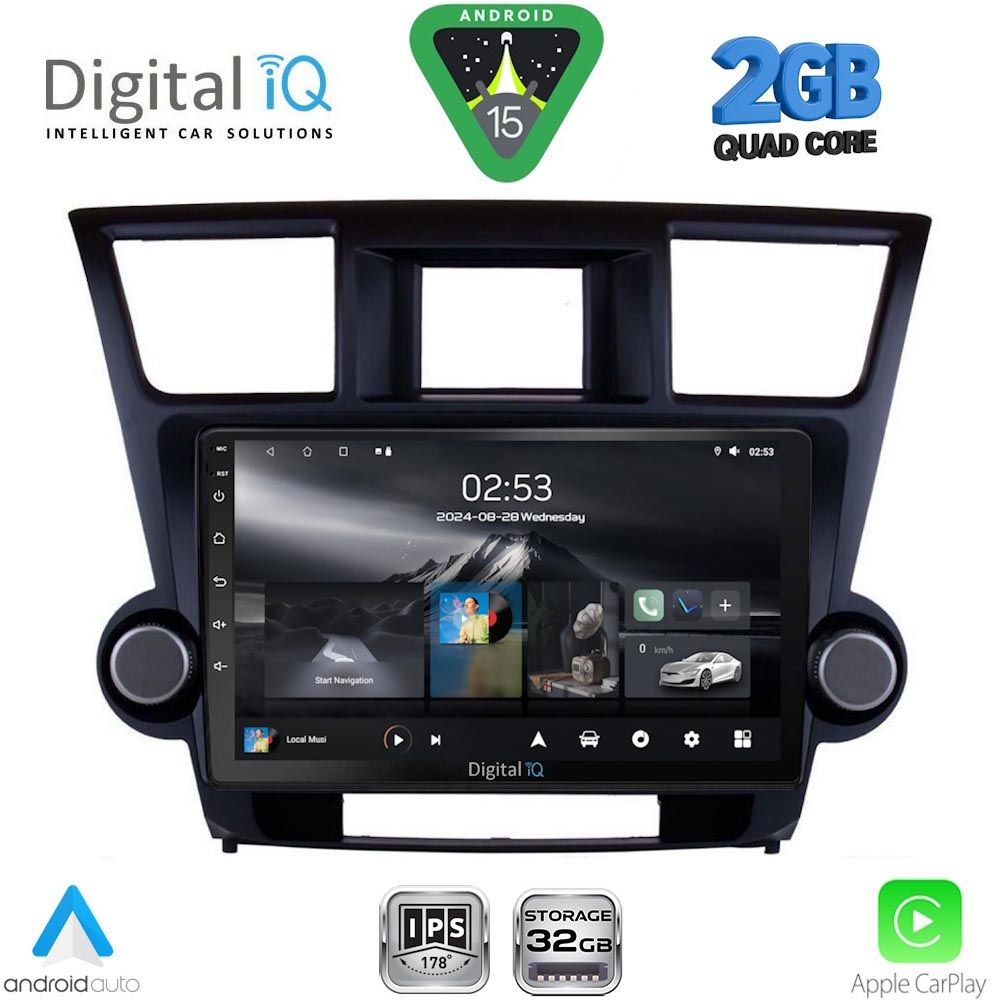 DIGITAL IQ RSD 1719_CPA (10inc) MULTIMEDIA TABLET for TOYOTA HIGHLANDER mod. 2008-2015 DIGITAL IQ RSD 1719_CPA (10inc) MULTIMEDIA TABLET for TOYOTA HIGHLANDER mod. 2008-2015