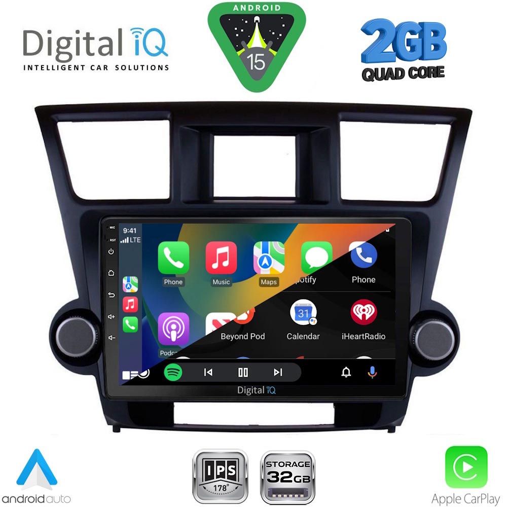 DIGITAL IQ RSD 1719_CPA (10inc) MULTIMEDIA TABLET for TOYOTA HIGHLANDER mod. 2008-2015 DIGITAL IQ RSD 1719_CPA (10inc) MULTIMEDIA TABLET for TOYOTA HIGHLANDER mod. 2008-2015