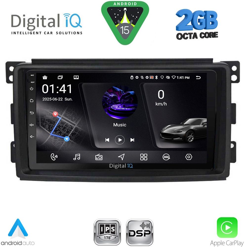 DIGITAL IQ RSF 4621_CPA (9inc) MULTIMEDIA TABLET for SMART mod. 2007-2010 DIGITAL IQ RSF 4621_CPA (9inc) MULTIMEDIA TABLET for SMART mod. 2007-2010